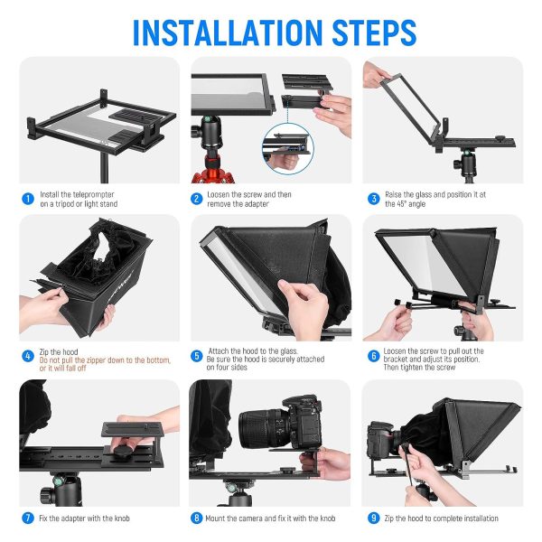 Neewer X12 Teleprompter Kit (with tablet) - Image 5