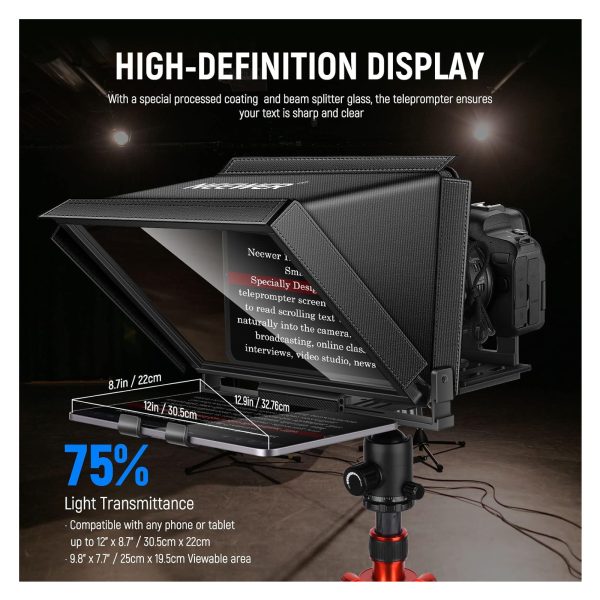 Neewer X12 Teleprompter Kit (with tablet) - Image 3
