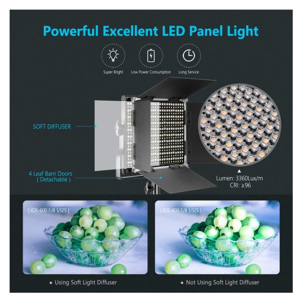 Neewer 660 LED Panel (Bi-Colour) Kit - Image 6